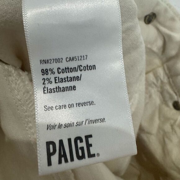 PAIGE Frankie Wide Leg Jeans with Seamed Belt Loops in DESERT DUNE - Picture 14 of 15